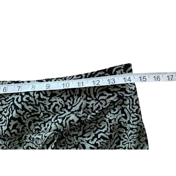 Vintage Faux Wrap Skirt Pleated Front Bohemian Floral Print Unique Classy W28" - Picture 4 of 9